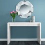 GRADE A1 - Large White High Gloss Console Table - Tiffany Range