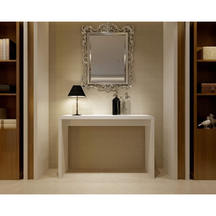 Tiffany White High Gloss Wide Console Table Furniture123
