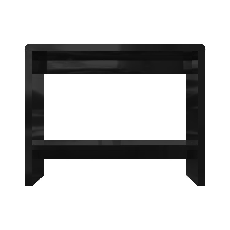 High Gloss Black Console Table with LED Lighting - Tiffany Range