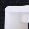Narrow White Console Table in Modern High Gloss - Tiffany