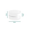 High Gloss White Coffee Table with Rotating Top - Tiffany Range