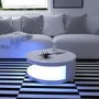 High Gloss Round White Coffee Table - Tiffany Range