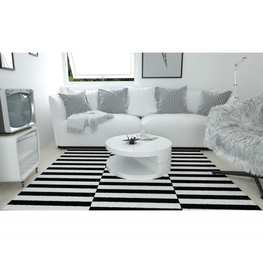 GRADE A1 - High Gloss Round White Coffee Table - Tiffany Range
