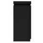 GRADE A1 - Tiffany Shoe Cupboard in Black High Gloss With LED Lighting