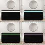 Black High Gloss Sideboard with LED Lights - Vivienne
