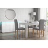 GRADE A2 - Vivienne White High Gloss Sideboard with LED Lighting