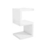 Artemis White High Gloss Geometric Side Table