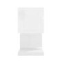 Artemis White High Gloss Geometric Side Table