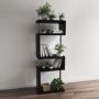 Artemis Black High Gloss Shelving Bookcase