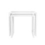 Rectangular White Gloss Nest of 2 Side Tables - Tiffany