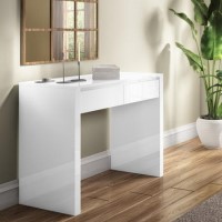 White High Gloss Console Table with Drawers - Tiffany White High Gloss Console Table with Drawers - Tiffany