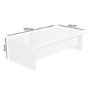 GRADE A1 - Tiffany White High Gloss Coffee Table with Lift Top Storage