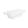 GRADE A1 - Storage Coffee Table in White High Gloss - Tiffany