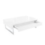 White Gloss Coffee Table with Storage Drawers - Evoque