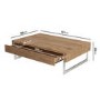 GRADE A1 - Oak Effect Coffee Table with Storage Drawer - Tiffany