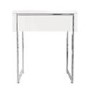 GRADE A1 - White High Gloss Side Table with Storage - Tiffany