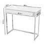 Small White High Gloss Console Table with Drawer - Tiffany