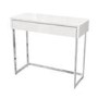 GRADE A1 - White High Gloss Console Table with Drawer - Tiffany
