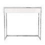 GRADE A1 - White High Gloss Console Table with Drawer - Tiffany