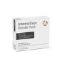 Internal Black Nickel and Silver Polished Chrome Lever Door Handle with Latch and Hinges Pack - 75mm Latch - Timis - XL Joinery