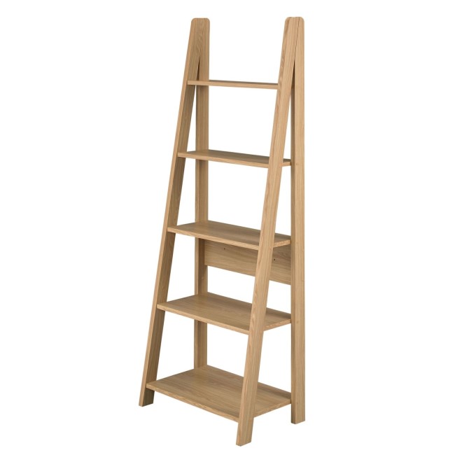 LPD Tiva Oak Ladder Style Bookcase