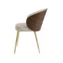 ONLY OPENED - Beige Upholstered Dining Chair with Wooden Back - Tori