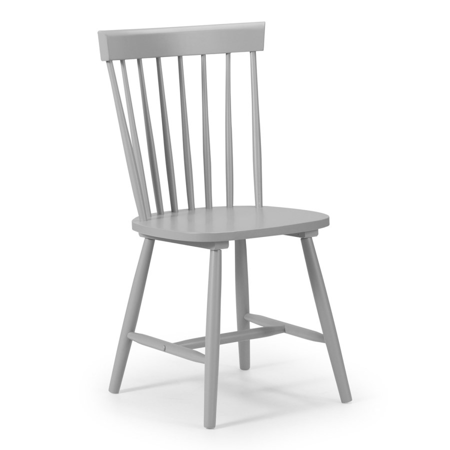 Julian Bowen Torino Grey Dining Table and 4 Torino Grey Chairs