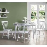 Julian Bowen Torino White Dining Table and 4 Chairs