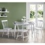 Julian Bowen Torino White Dining Table and 4 Chairs