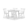 Julian Bowen Torino White Dining Table and 4 Chairs
