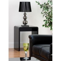 World Furniture Toscana Lamp Table in Black High Gloss World Furniture Toscana Lamp Table in Black High Gloss