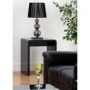 World Furniture Toscana Lamp Table in Black High Gloss