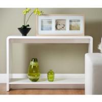 World Furniture Toscana Console Table in High Gloss White