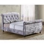 Birlea Toulouse Crushed Velvet Double Bed Grey