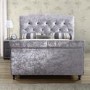 Birlea Toulouse Crushed Velvet Double Bed Grey