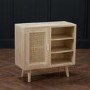 Light Oak Effect Small Display Cabinet -  Toulouse