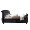 Birlea Toulouse Upholstered Black Double Side Ottoman Bed