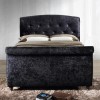 Birlea Toulouse Upholstered Black Double Side Ottoman Bed