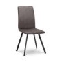 Walnut Dining Table with Matching Bench and 2 Grey Suede Dining Chairs - Julian Bowen