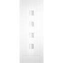 TRISIE33DG External Tri-coya Door with Frosted Glass - Unfinished - 1981 x 838 x 44mm - Siena Essential - XL Joinery