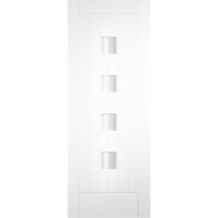 Internal Tri-coya Door with Opaque Glass - Unfinished - 1981 x 838 x 44mm - Siena Essential - XL Joinery