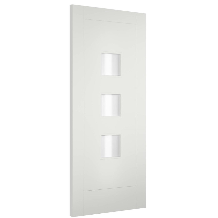 Internal Tri-coya Door with Opaque Glass - Unfinished - 1981 x 838 x 44mm - Turin Essential - XL Joinery