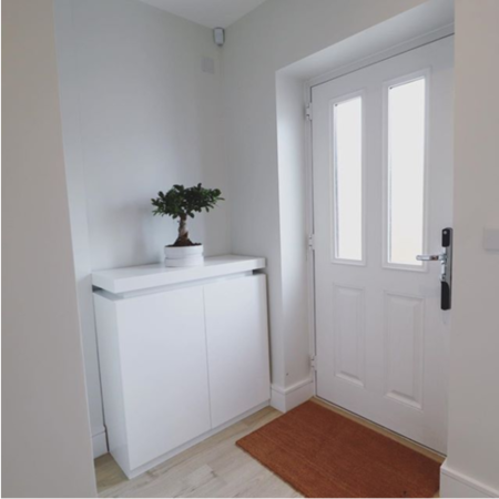 White high deals gloss drinks cabinet