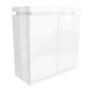 Tiffany White High Gloss Drinks Cabinet with LED Lighting