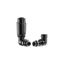 TRV-CN-1BN Elego Black Nickel Modern TRV Corner Thermostatic Radiator Valves With Lockshield