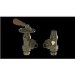 Maesta Antique Brass Traditional Manual Angled Valves With Lockshield