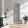 Maesta Brushed Brass Traditional TRV Angled Thermostatic Radiator Valves With Lockshield