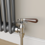 Maesta Chrome Traditional Manual Angled Valves With Lockshield