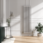Maesta Brushed Brass Traditional TRV Angled Thermostatic Radiator Valves With Lockshield