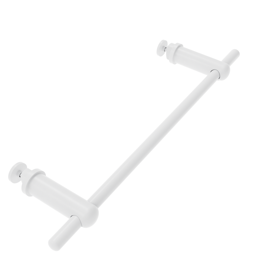 White Designer Towel Holder for Steel & Electric Radiators - 320mm